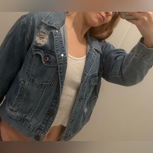 Jean Jacket with Rips